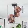 Koyoto Deckenleuchte Glas 15 cm Kupferfarben, 4-flammig