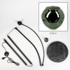 Ripoll Stehleuchte Glas 25 cm Schwarz, 1-flammig