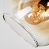 Koyoto Deckenleuchte Glas 15 cm Chrom, Gold, Klar, Kupferfarben, Rauchfarben, 3-flammig
