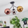 Ripoll Deckenleuchte Glas 15 cm Chrom, Gold, Kupferfarben, Rauchfarben, 3-flammig