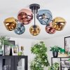 Ripoll Deckenleuchte Glas 15 cm Blau, Gold, Kupferfarben, 7-flammig