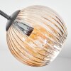 Ripoll Deckenleuchte Glas 15 cm Bernsteinfarben, Klar, Rauchfarben, 7-flammig