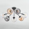 Ripoll Deckenleuchte Glas 15 cm Bernsteinfarben, Klar, Rauchfarben, 7-flammig