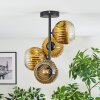 Ripoll Deckenleuchte Glas 15 cm Gold, Klar, 4-flammig
