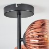 Ripoll Deckenleuchte Glas 15 cm Klar, Kupferfarben, 4-flammig