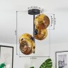 Ripoll Deckenleuchte Glas 15 cm Gold, 4-flammig