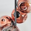 Ripoll Deckenleuchte Glas 15 cm Klar, Kupferfarben, 4-flammig