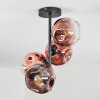 Ripoll Deckenleuchte Glas 15 cm Klar, Kupferfarben, 4-flammig