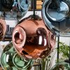 Ripoll Hängeleuchte Glas 25 cm Naturfarben, Schwarz, 8-flammig