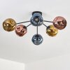 Ripoll Deckenleuchte Glas 15 cm Blau, Gold, Kupferfarben, 6-flammig