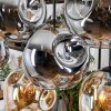 Ripoll Hängeleuchte Glas 25 cm Naturfarben, Schwarz, 8-flammig