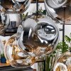 Ripoll Hängeleuchte Glas 25 cm Naturfarben, Schwarz, 8-flammig