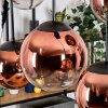 Gastor Hängeleuchte Glas 20 cm, 25 cm Klar, Kupferfarben, 6-flammig