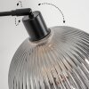 Koyoto Bogenleuchte Glas 25 cm Schwarz, 1-flammig
