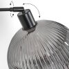 Ripoll Bogenlampe Glas 25 cm Schwarz, 1-flammig