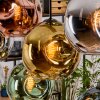 Ripoll Hängeleuchte Glas 25 cm Naturfarben, Schwarz, 8-flammig