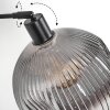 Ripoll Stehleuchte Glas 25 cm Schwarz, 1-flammig