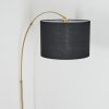 Bassagoda Stehleuchte 40 cm Messing, Schwarz, 1-flammig