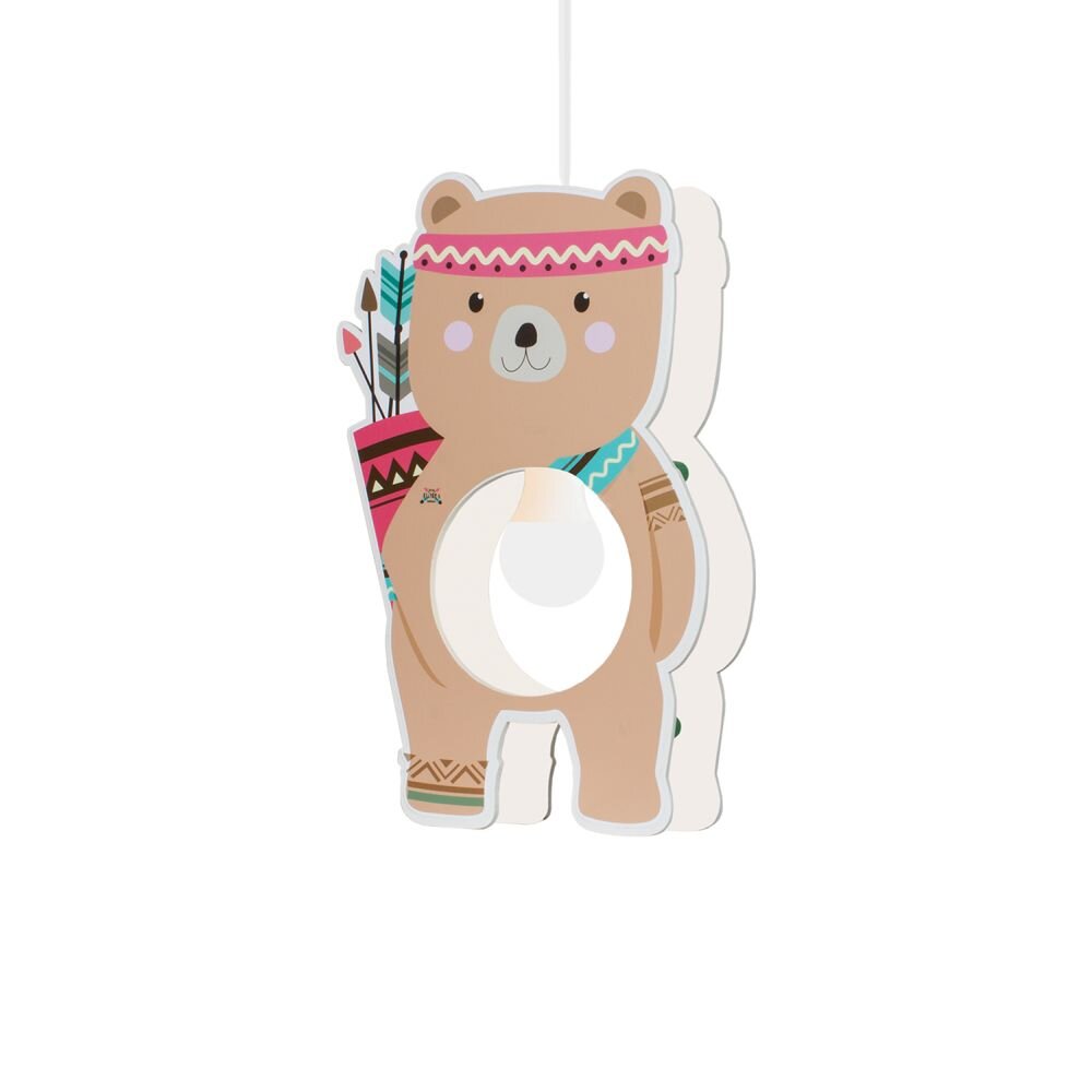 Elobra BÄR BJORN Pendelleuchte Braun, 1-flammig main product photo