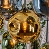 Ripoll Hängeleuchte Glas 25 cm Naturfarben, Schwarz, 8-flammig