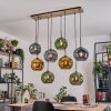 Ripoll Hängeleuchte Glas 25 cm Naturfarben, Schwarz, 8-flammig