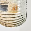 Ripoll Wandleuchte Glas 15 cm Bernsteinfarben, Klar, Rauchfarben, 3-flammig
