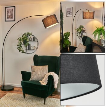 Bassagoda Stehleuchte 35 cm Schwarz, 1-flammig