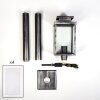 Tieva Wegeleuchte Schwarz, Silber, 1-flammig