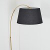 Bassagoda Stehleuchte 45 cm Messing, Schwarz, 1-flammig