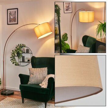 Soungou Stehleuchte 38 cm Kupferfarben, Schwarz, 1-flammig