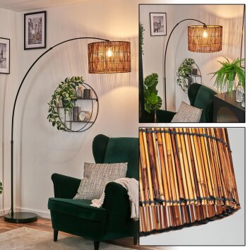 Cando Stehleuchte 40 cm Schwarz, 1-flammig