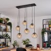 Gastor Hängeleuchte Glas 20 cm Bernsteinfarben, Klar, 6-flammig
