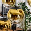 Gastor Hängeleuchte Glas 20 cm Gold, Klar, 6-flammig