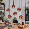 Gastor Hängeleuchte Glas 20 cm Klar, Kupferfarben, 6-flammig