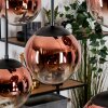Gastor Hängeleuchte Glas 20 cm Klar, Kupferfarben, 6-flammig