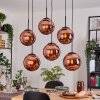 Gastor Hängeleuchte Glas 25 cm Kupferfarben, 6-flammig