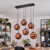 Gastor Hängeleuchte Glas 25 cm Kupferfarben, 6-flammig