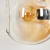 Koyoto Wandleuchte Glas 15 cm Bernsteinfarben, Klar, Rauchfarben, 3-flammig