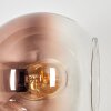 Koyoto Wandleuchte Glas 15 cm Gold, Klar, Kupferfarben, Rauchfarben, 3-flammig