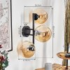 Gastor Wandleuchte Glas 15 cm Bernsteinfarben, 3-flammig