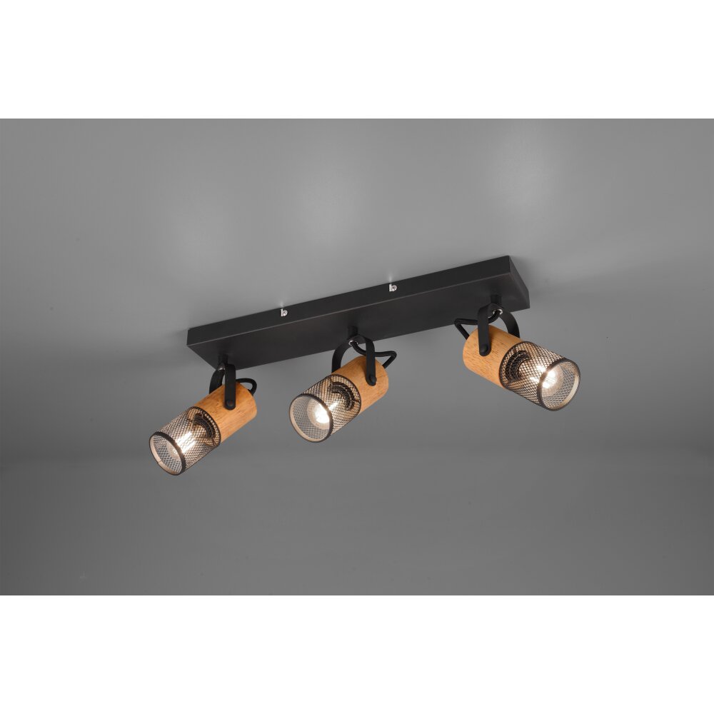 Trio Tosh Strahler LED Schwarz, 3-flammig main product photo