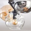 Ripoll Deckenleuchte Glas 15 cm Bernsteinfarben, Klar, Rauchfarben, 3-flammig
