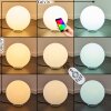 Ilorn Kugelleuchte 30 cm LED Weiß, 1-flammig, Fernbedienung