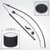 Bassagoda Stehleuchte 40 cm Schwarz, 1-flammig