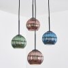 Koyoto Hängeleuchte Glas 15 cm Blau, Grün, Kupferfarben, 4-flammig