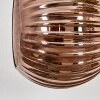 Koyoto Wandleuchte Glas 15 cm Blau, Gold, Kupferfarben, 3-flammig