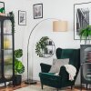 Soungou Stehleuchte 38 cm Chrom, Schwarz, 1-flammig