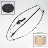 Soungou Stehleuchte 38 cm Chrom, Schwarz, 1-flammig