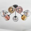 Ripoll Deckenleuchte Glas 15 cm Gold, Klar, Kupferfarben, Rauchfarben, 7-flammig
