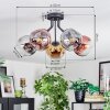 Ripoll Deckenleuchte Glas 15 cm Chrom, Gold, Klar, Kupferfarben, Rauchfarben, 5-flammig